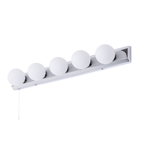 Lara Hollywood Style Bathroom Wall Light,  Chrome