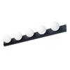 Lara Hollywood Style Bathroom Wall Light,  Matte Black