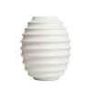 Large Beehive Style Ceramic Vase,  Cream