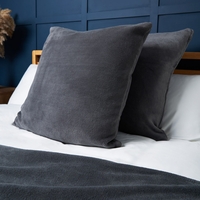 Large Microfleece Cushion,  Charcoal