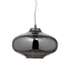 Large Optic Glass Pendant,  Smoke