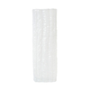 Large Square Milky Mottled Glass Vase,  White