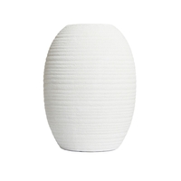 Large Textured Ceramic Vase,  Cream