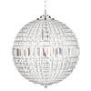 Large Ursula Crystal Ball Pendant,  Chrome