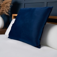 Large Velour Cushion,  Navy