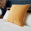 Large Velour Cushion,  Ochre