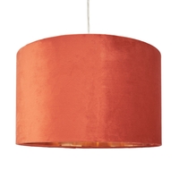 Large Velvet Easyfit Shade,  Burnt Orange