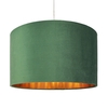 Large Velvet Easyfit Shade,  Emerald Green