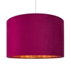 Large Velvet Easyfit Shade,  Raspberry Red