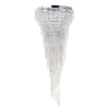 Leila Crystal Flush Ceiling Light,  Chrome