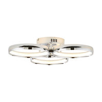 Lena Ring LED Flush Ceiling Light,  Chrome