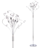 Lila Floor Lamp,  Chrome
