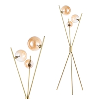 Lincoln Tripod Floor Lamp,  Satin Brass
