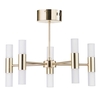 Lois 10 Light Semi Flush Ceiling Light,  Brass