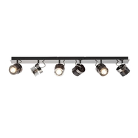 Lucas Ceiling Spotlight Bar,  Black Chrome