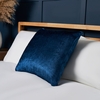 Luxury Crushed Velvet Cushion,  Navy