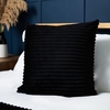 Luxury Ribbon Velvet Cushion,  Black