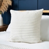 Luxury Ribbon Velvet Cushion,  Cream