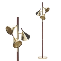 Mack Floor Lamp,  Brass