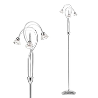 Marianne Floor Lamp,  Chrome