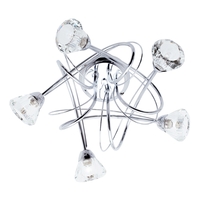 Marianne Large Flush Ceiling Light,  Chrome