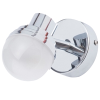 Maura Bathroom LED Mini Globe Wall Light,  Chrome
