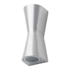 Melby Outdoor Egg Timer Style LED Up and Down Wall Light,  Aluminium