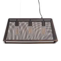 Mesh 3 Light Diner Pendant Bar,  Antique Bronze
