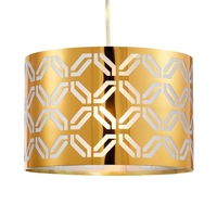Metallic Lasered Easyfit Shade,  Brass