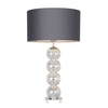 Metro Ball Stacked Table Lamp with Clear Glass Base,  Nickel