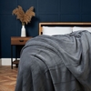 Microfleece Jumbo Throw,  Charcoal