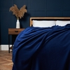 Microfleece Jumbo Throw,  Navy