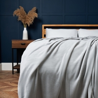 Microfleece Throw,  Silver