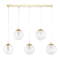 Milton 5 Light Pendant Bar,  Gold