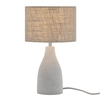 Mini Marcus Concrete Table Lamp,  Satin Nickel