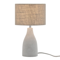 Mini Marcus Concrete Table Lamp,  Satin Nickel