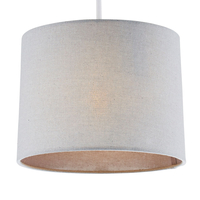 Mira 25cm Linen Easyfit Shade,  Grey