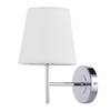 Mira Wall Light with Natural Shade,  Chrome