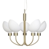 Moa Modern Chandelier,  Brass