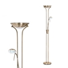 Mother and Child Floor Lamp,  Antique Brass