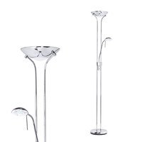 Mother and Child Floor Lamp,  Chrome