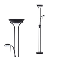 Mother and Child Floor Lamp,  Satin Black