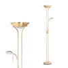 Mother and Child Floor Lamp,  Satin Brass