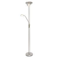 Mother and Child LED Floor Lamp,  Satin Nickel