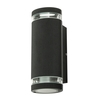 Murray Up and Down Outdoor Cylinder Wall Light,  Black