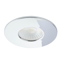 Nate Fixed Fire Rated LED IP65 Downlight,  Chrome