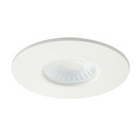 Nate Fixed Fire Rated LED IP65 Downlight,  Matte White
