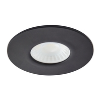 Nate Fixed Fire Rated LED IP65 Downlight,  Satin Black