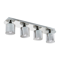 Noah Bathroom Flush Ceiling Bar,  Chrome