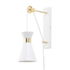 Olson Wall Light with Pulley Design,  White